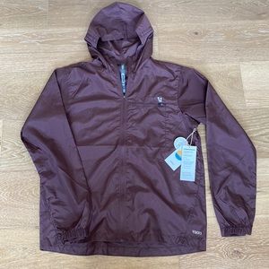 Vuori daybreaker windbreaker men’s size large color Cheatnut.